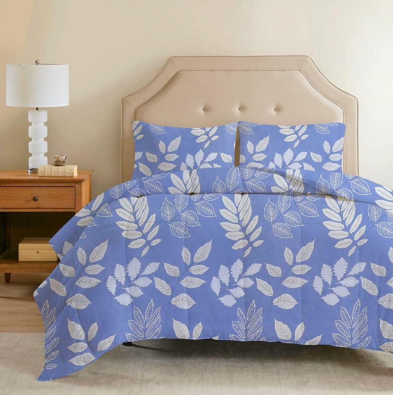 BSB HOME Tc - 220 GSM Microfiber Reversible Ac Comforter/Blanket for Winter/Quilt/Duvets for King Size Double Bed (230"X250" cm, Light Blue & White) | Tc - 220-picture-12