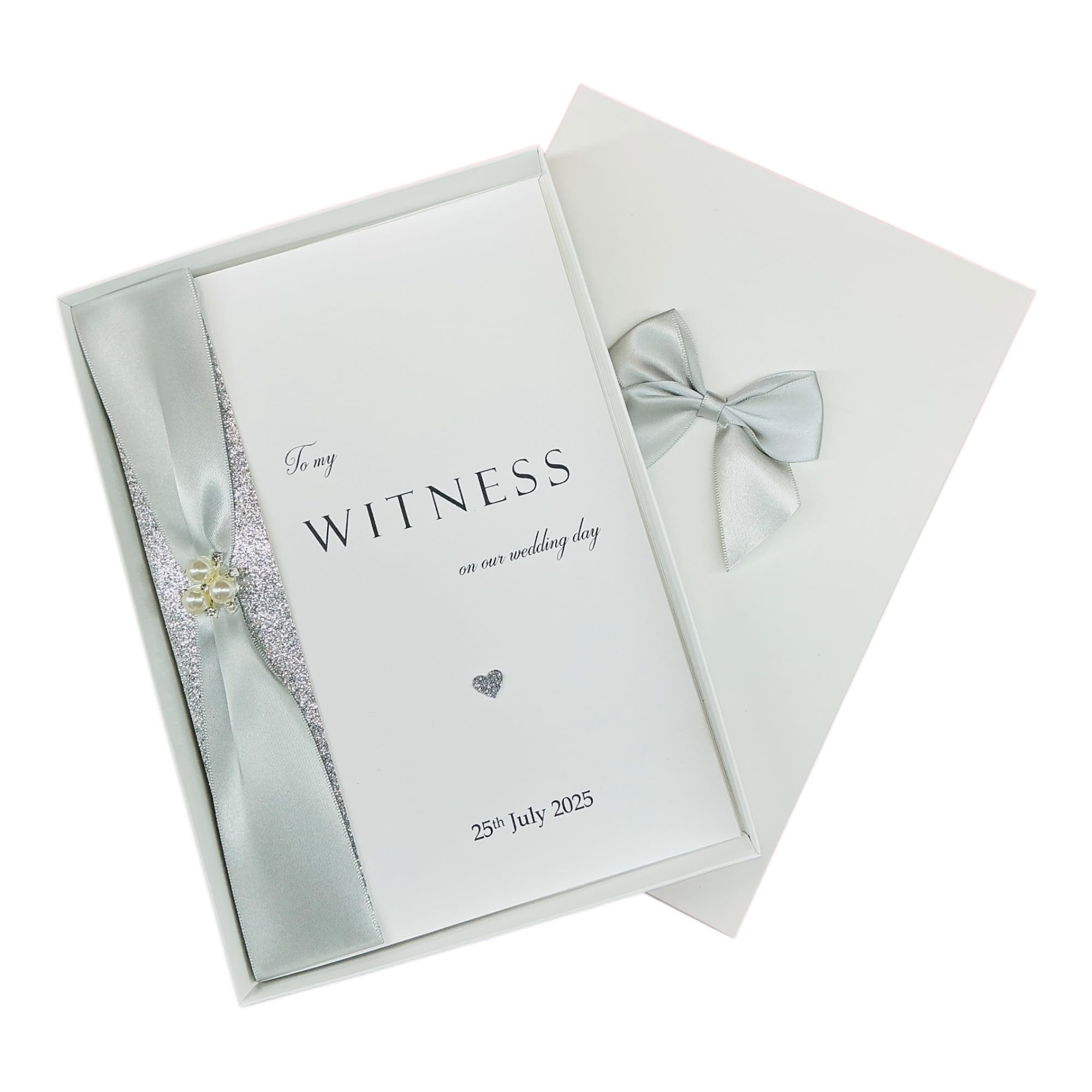 To My Witness Wedding Day Card Personalised - WR 43