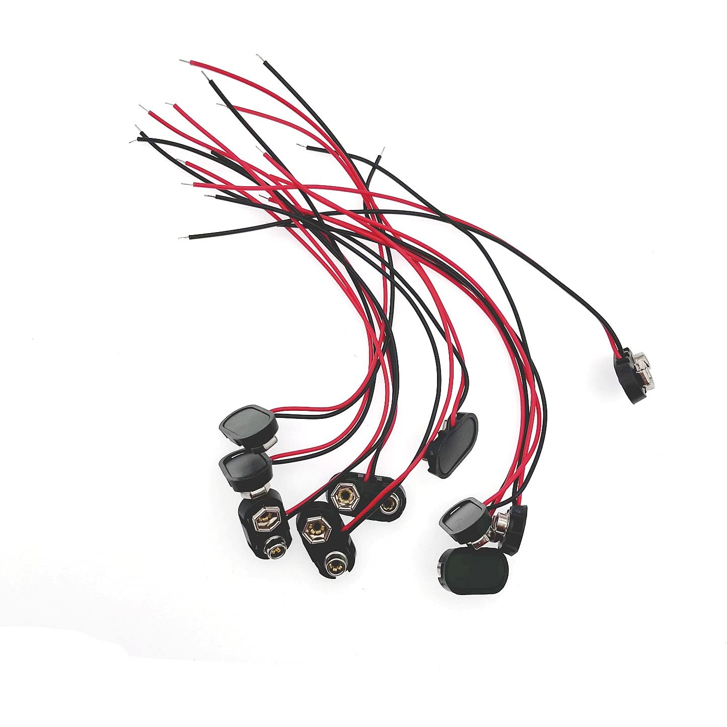 9V Batterie-Clip Mit 150 Mm Kabel – Verzinnte Anschlüsse Für Elektroprojekte, Schalter & Steckdosenzubehör