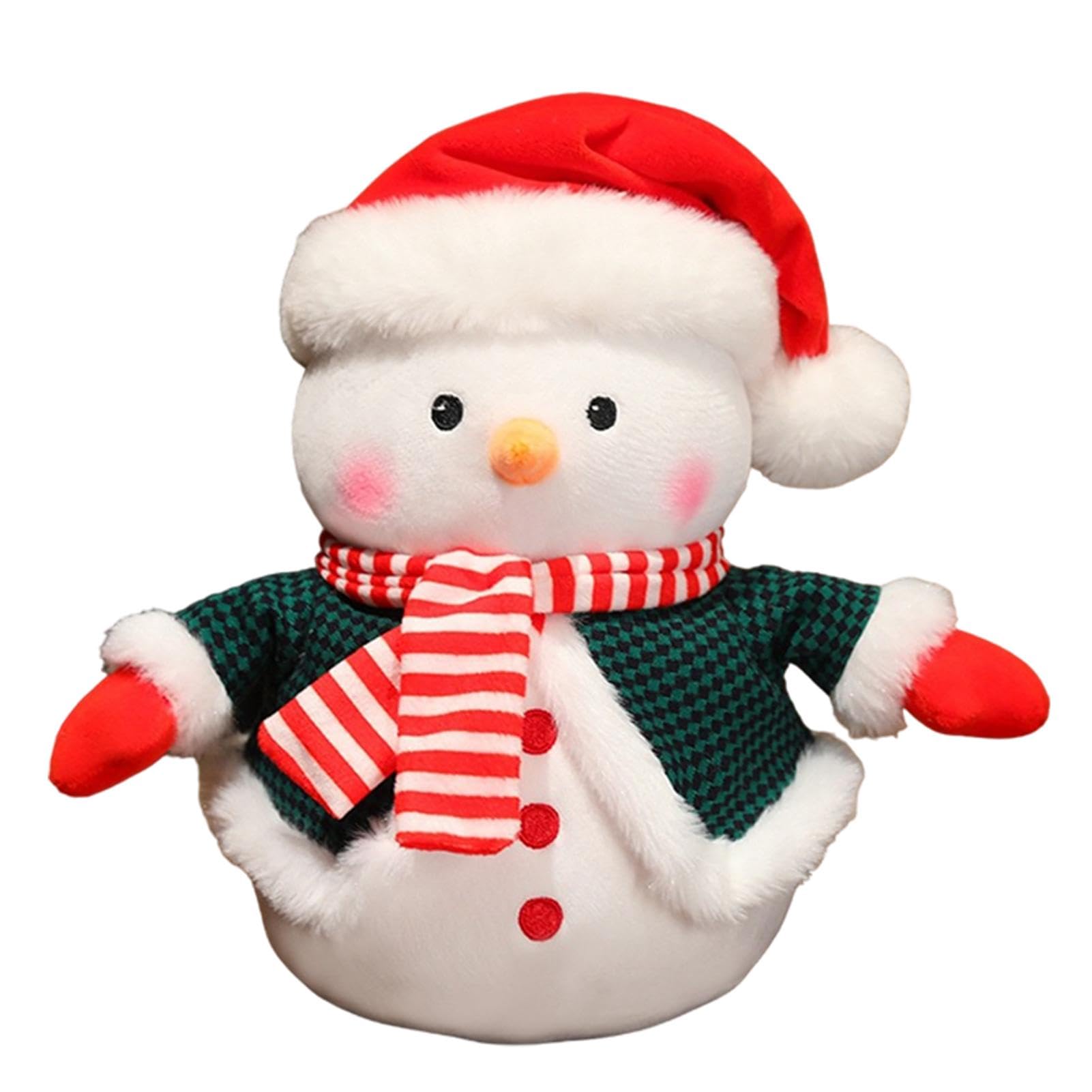 Amazon.co.jp: クリスマス雪だるまぬいぐるみ、かわいい雪だるま