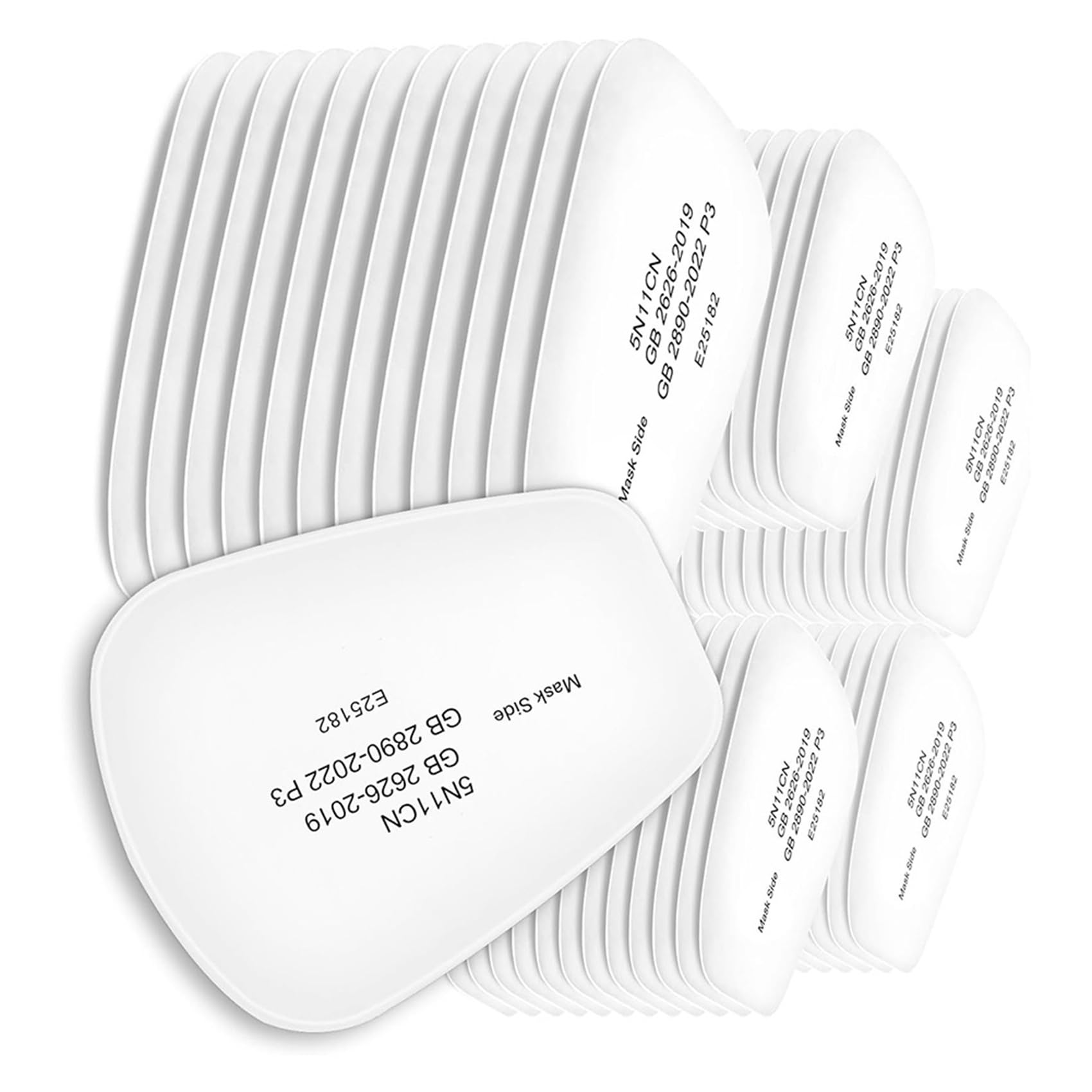Cartuchos de Filtro para Respirador 5N11 para Filtros de Mascarilla de las Series 6200, 6502 y 7502, para Corte A Prueba de Polvo y con Soplete (480 Unidades)