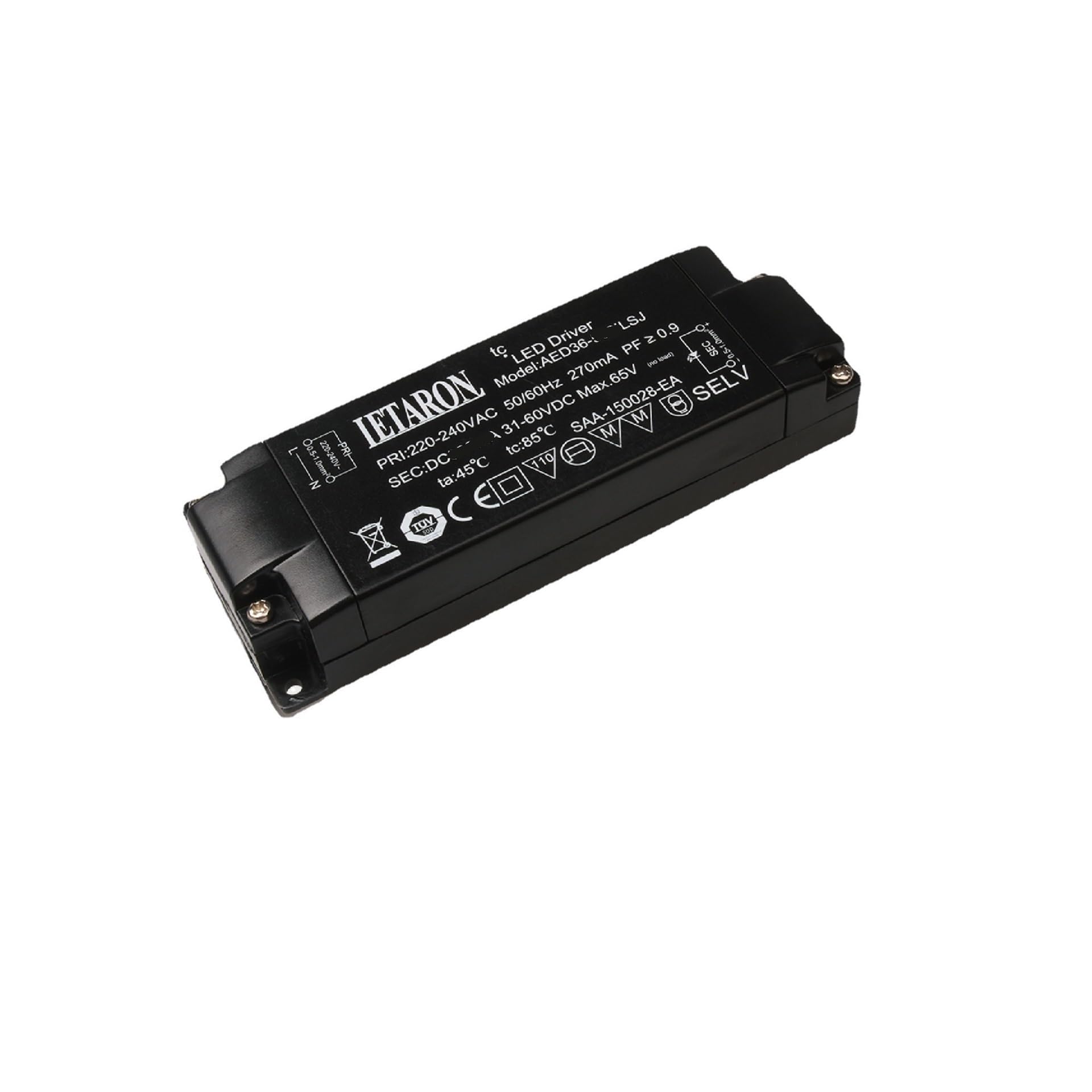 Alimentation 24V LED A36-2SJ pour créer un miroir de salle de bain lumineux