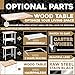DuraSteel Solid Wood Table Top - 24 x 24 Butcher Block Countertop - Natural Maple Slab Wood Cutting Board for Kitchen Workbench Desk Top, Large Charcuterie Boards Counter Round Chopping Wooden Bamboo
