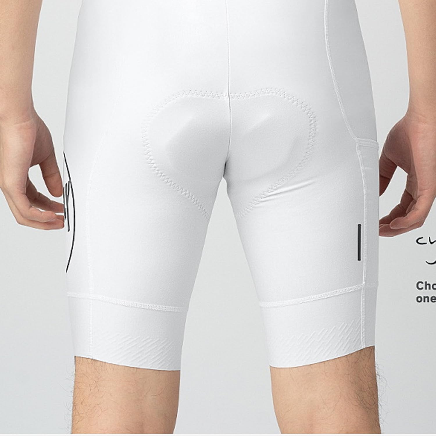 NUCKILY Pantaloncini da ciclismo da competizione da uomo, pantaloncini da ciclismo imbottiti 4D con tasche Pro Race Bike Shorts
