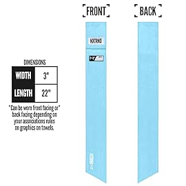 Nxtrnd Streamer Football Towel, Thin Sports Towel, Dries Hands & Football Accessories (Columbia Blue)