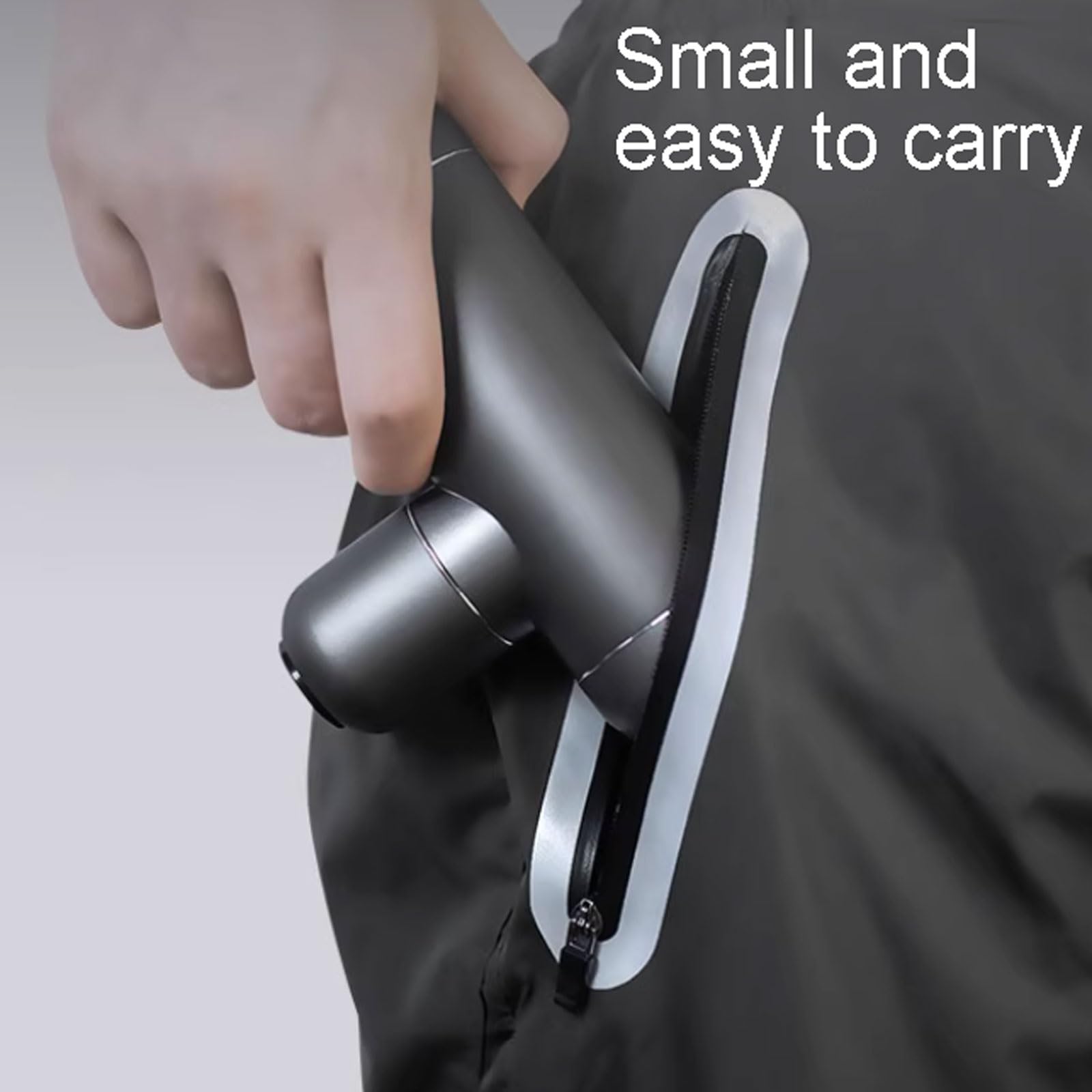 Wielofunkcyjny plastikowy pistolet do masażu z 3 prędkościami i 4 głowicami do masażu, wygodny ręczny masażer, ładowalny, regulowany (szary)