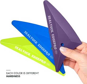 EHDIS 3PCS Window Tint Triangle Squeegee Set with Different Hardness Professional Car Tint Tools Kit for Removing Air Bubbles, Smoothing Film