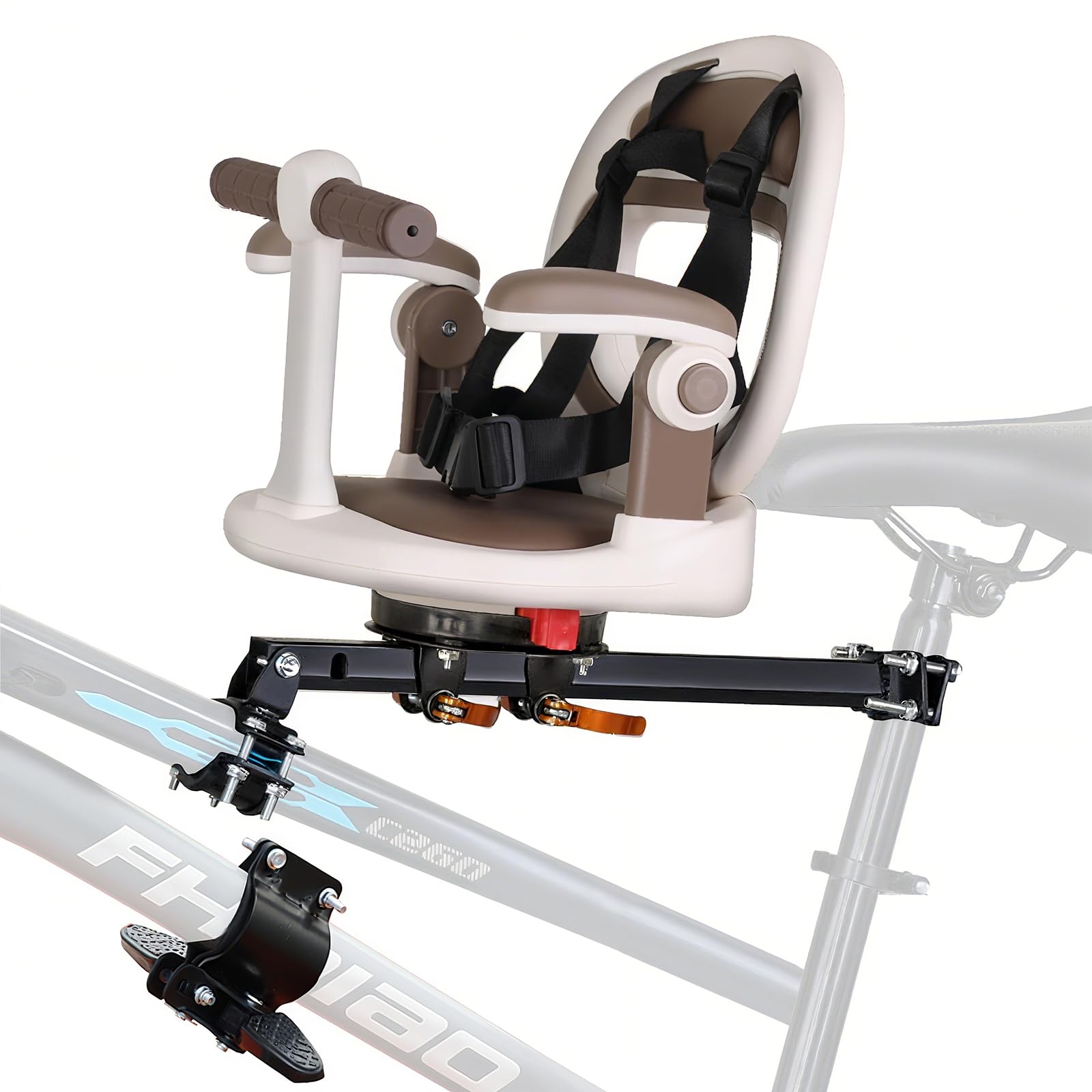 auvstar Seggiolino Bici per Bambini Anteriore,Seggiolino Anteriore per Bicicletta,Adatto A Mountain Bike E Biciclette