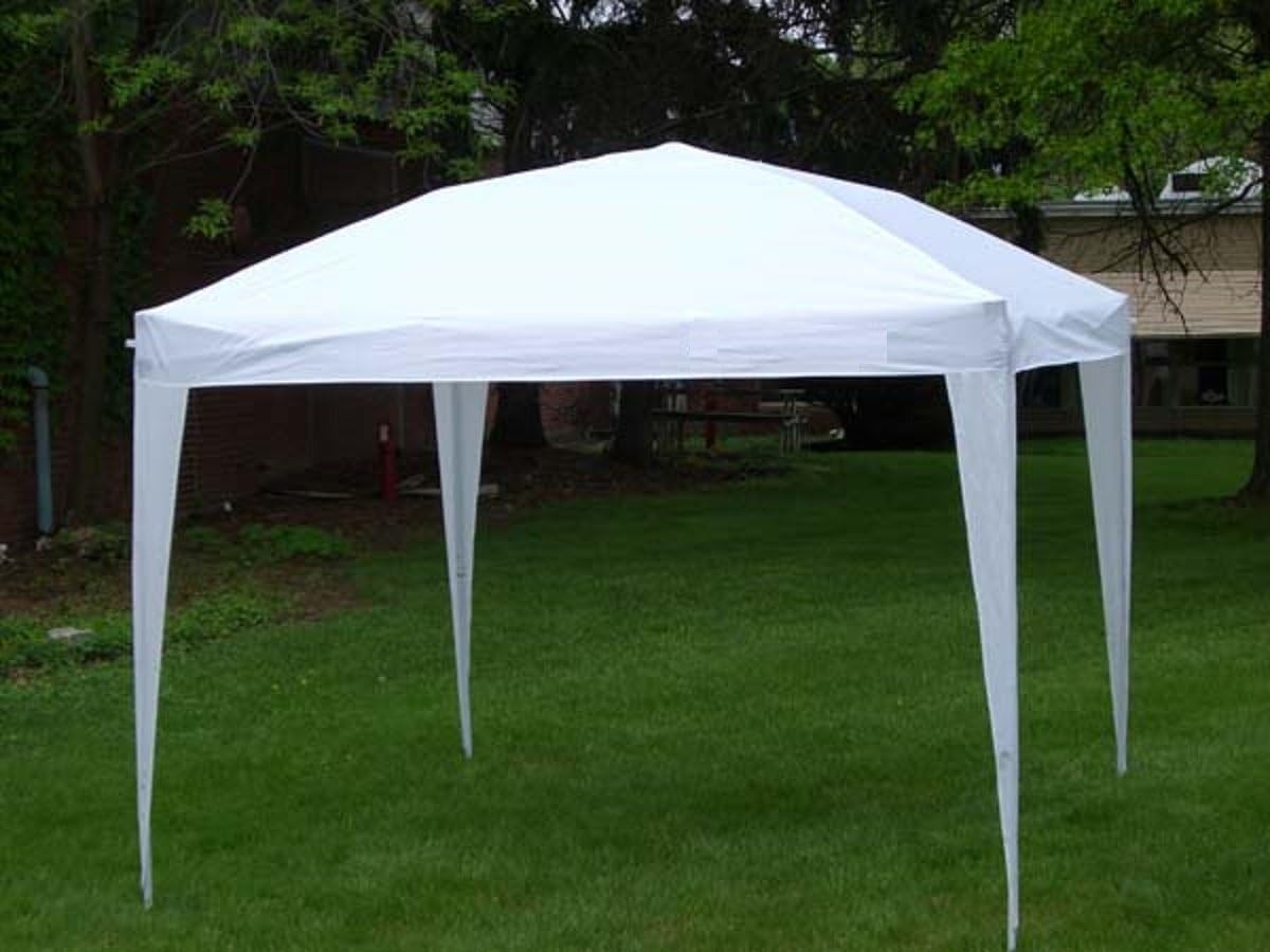 Light and Easy to Transport Space Saver Party Canopy Tent Backyard or in Woods 8 Ft. x 8 Ft. Patio Gazebo Protects from Sun or Rain