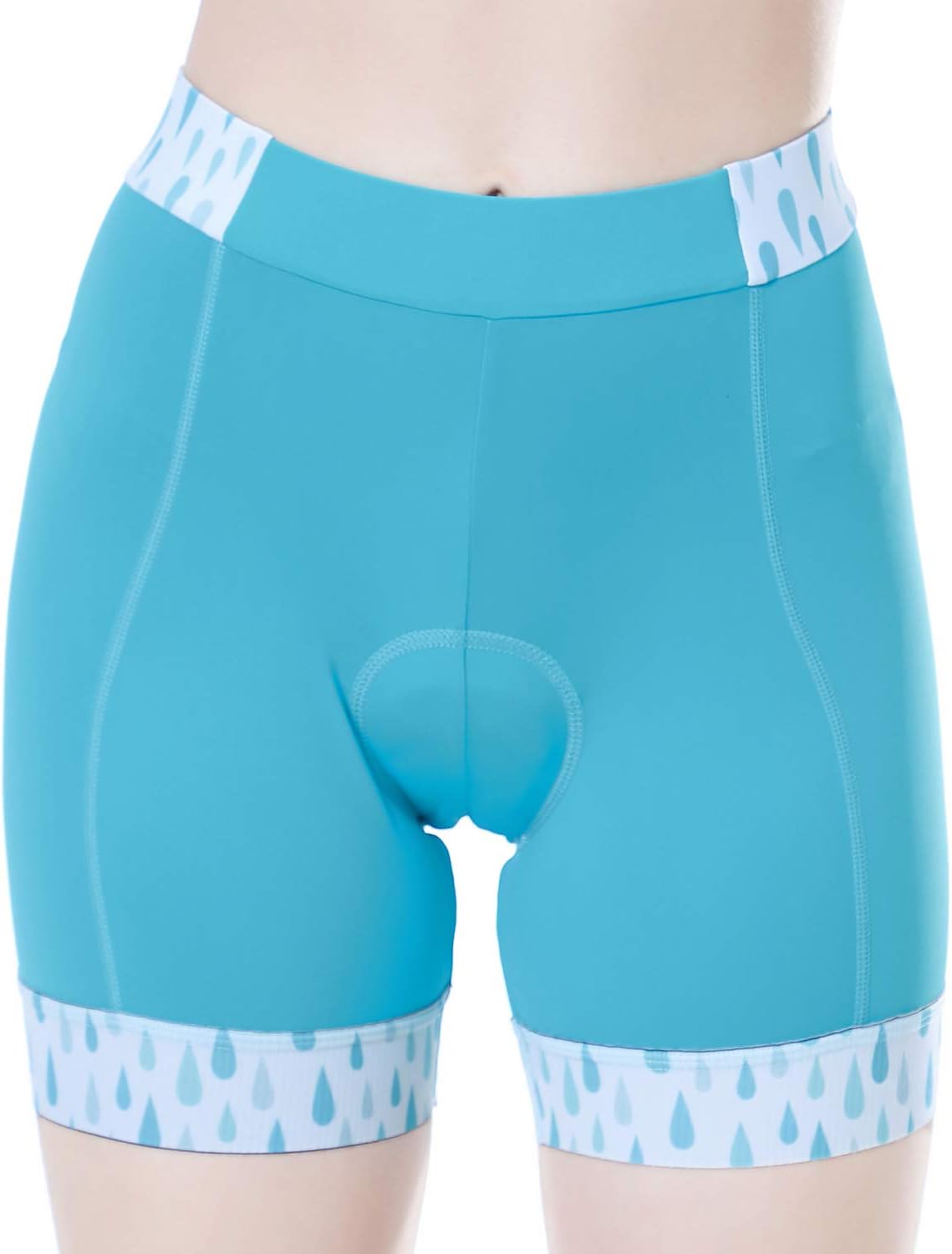 beroy Cycling Shorts Women's 3D Padded Bike Underwear Shorts(L,Blue)