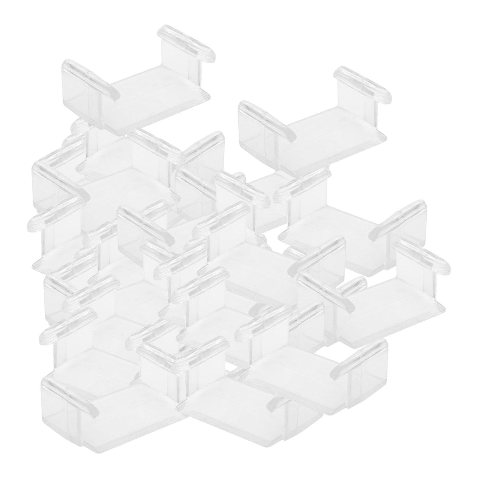 DYNWAVE 30x Track Fixer Train Accessories, Sturdy Track Fixing Clips Track Parts Set for Children Toddlers 3 4 5 Years Old, Clear