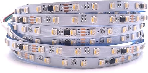 Miniatura 8 de 12V 24V TM1814 RGBW RGBWW 4 en 1 SK6812 similar tira LED SMD 5050 chip 4 en 1 programable direccionable inteligente Pixel cinta luz 5M 60LEDsM IP30