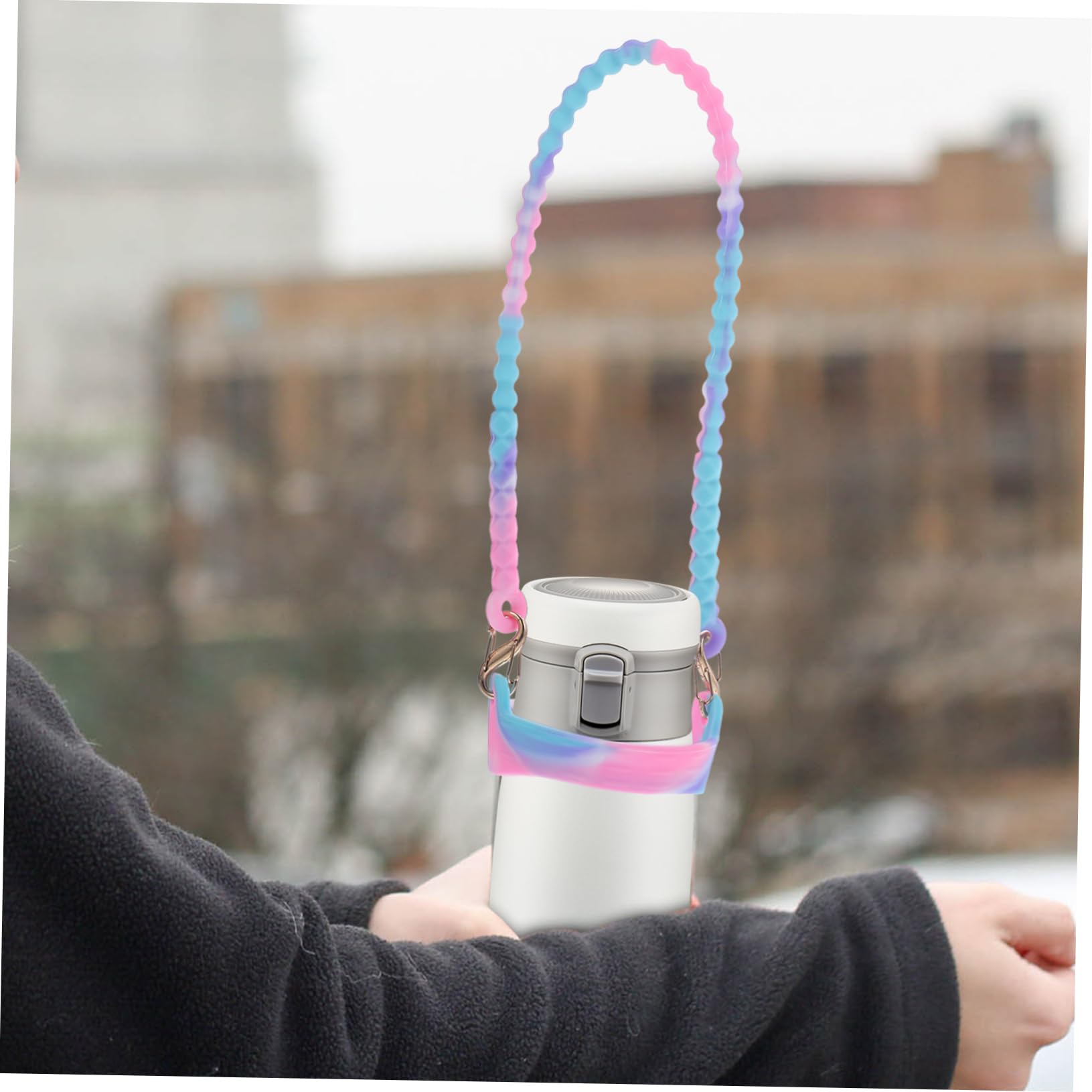 BESTonZON Transport pour Bouteille Eau Support Portable pour Activités Extérieur Compatible avec Bouteilles Inoxydable