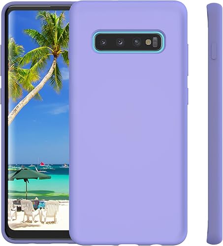 Miniatura 8 de Funda de goma para Samsung Galaxy S10 Plus, funda de silicona líquida para s10+ de doble capa híbrida de policarbonato duro de silicona suave, funda