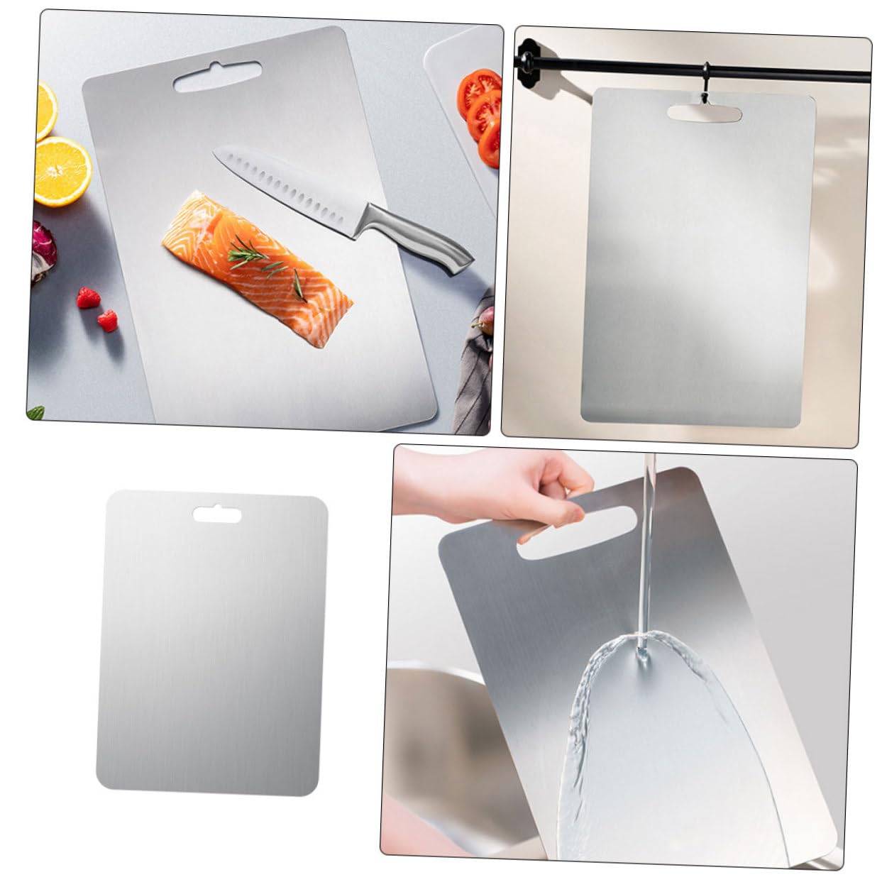 Tabla Plata para Acero Inoxidable 304 Cortar de Cocina