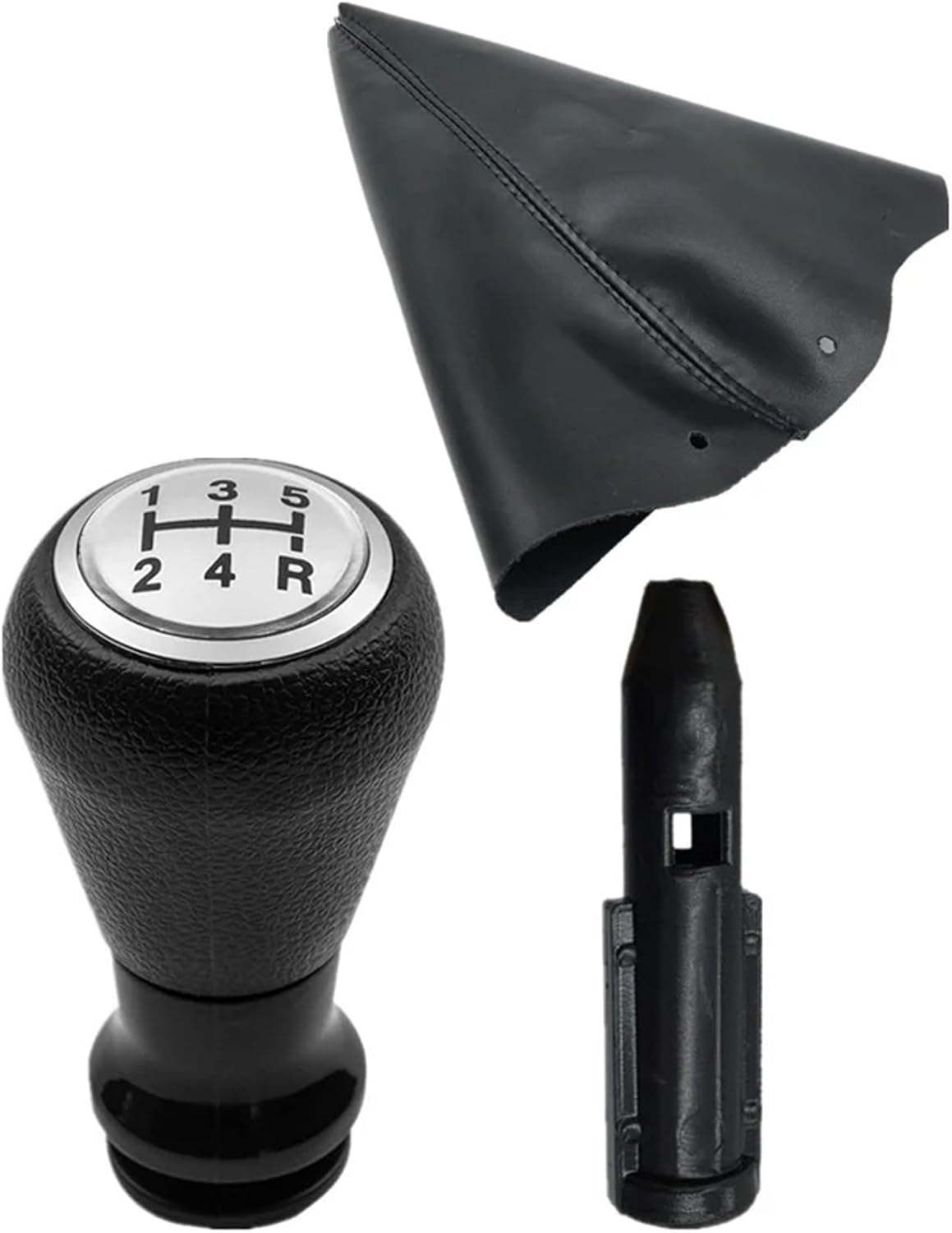 Gear Shift Knob for Peugeot 106 107 205 206 207 306 307 308 309 405 406 407 508 605 607 806 for Citroen C1 for C3 for C4 Car Gear Shift Knob Shifter Boot Gear Shifter Head(Chrome Gear knob)