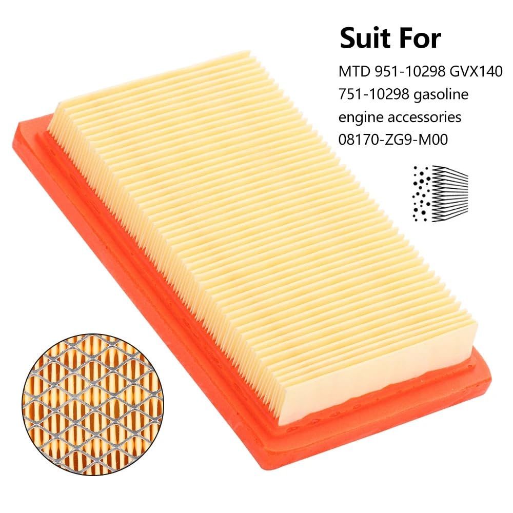 Filtro de Aire Compatible con 951-10298 GVX140751-10298, Repuesto for cortacésped.(5PCS)