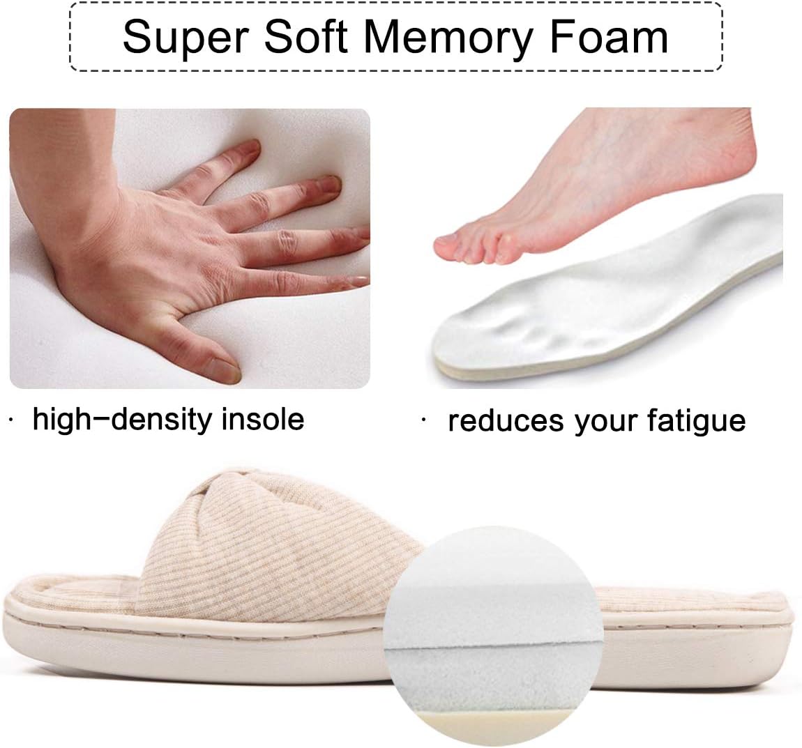 Caramella Bubble Womens Summer Open Toe Memory Foam Slip on Slippers Indoor Outdoor - Image 3