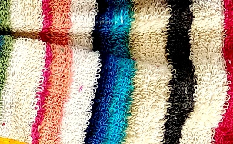Image of Space Fly 500 GSM Multicolor Cotton Kitchen Hanging Towels - 25x45 CM | Soft & Absorbent Hand Towels with Loop Hook for Bathroom & Kitchen Use | Quick-Dry, Washable Dish Towel (Set of 3)