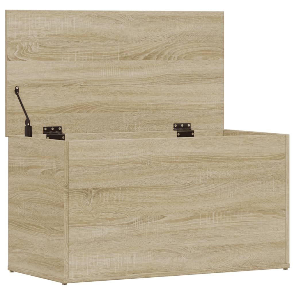 Générique Coffre de Rangement Chêne Sonoma 84x42x46 cm Bois d'ingénierie, Meubles, Armoires & Meubles de Rangement, Coffres de Rangement, Brun, (Poids 24.68KG)