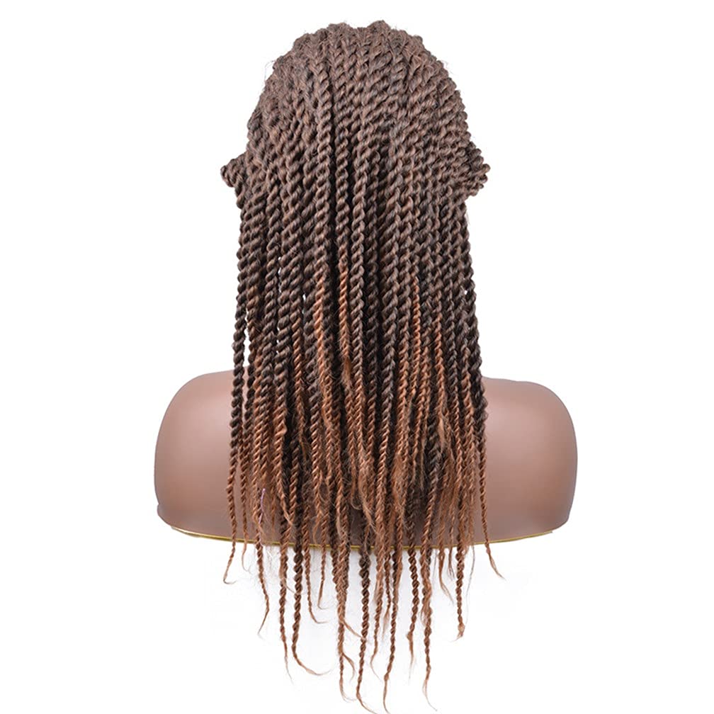 SOKU Twist Box Braided Wigs.  Color Brown MULTI PACKS DEAL] Spetra Pre-Stretched Braiding Hair 8  main image 4