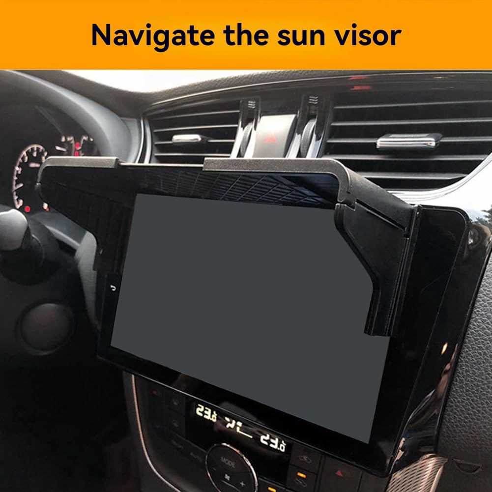 Auto Navigation Sonnenblende 7 Zoll - Blendschutz Visier Für GPS Geräte Schwarz