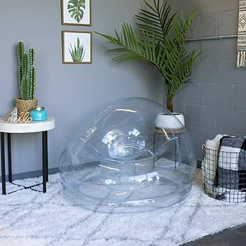 Buerfu Inflatable Chairs For Adults | PVC Clear Jelly Inflatable Chairs