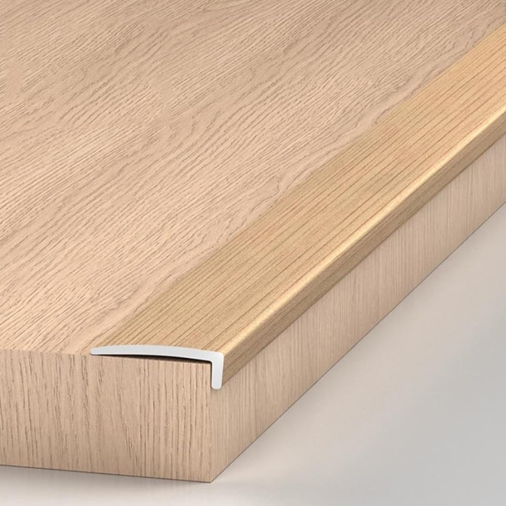 Antislip L-Shaped Stair Nose Molding, Anti-Slip Step Molding Strips, Stair Edge Protector for Corner Guard