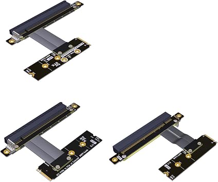 ADT-Link M.2 NVMe to PCI-Express x16 Cable M2 NGFF NVMe Converter to PCIE X16 Graphics Card Built-in Adapter M.2 Mkey Extension Card Pci-e 16x Flexible Flat Cable 10cm, R43NR