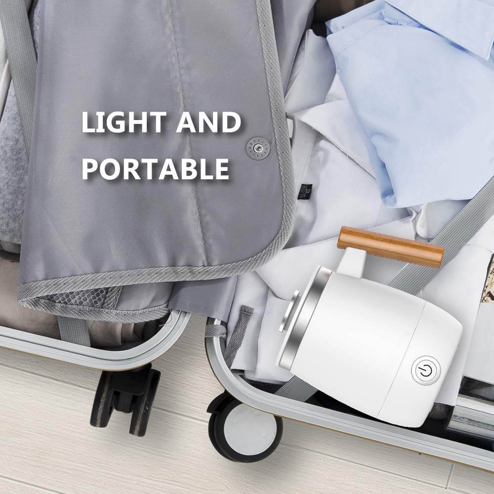Hervidor eléctrico, mini hervidor de viaje, tetera portátil con carga USB, calentador de oficina, leche o comida para el hogar/viajes/oficina, 0,4 L, blanco (blanco) (Blanco) vision