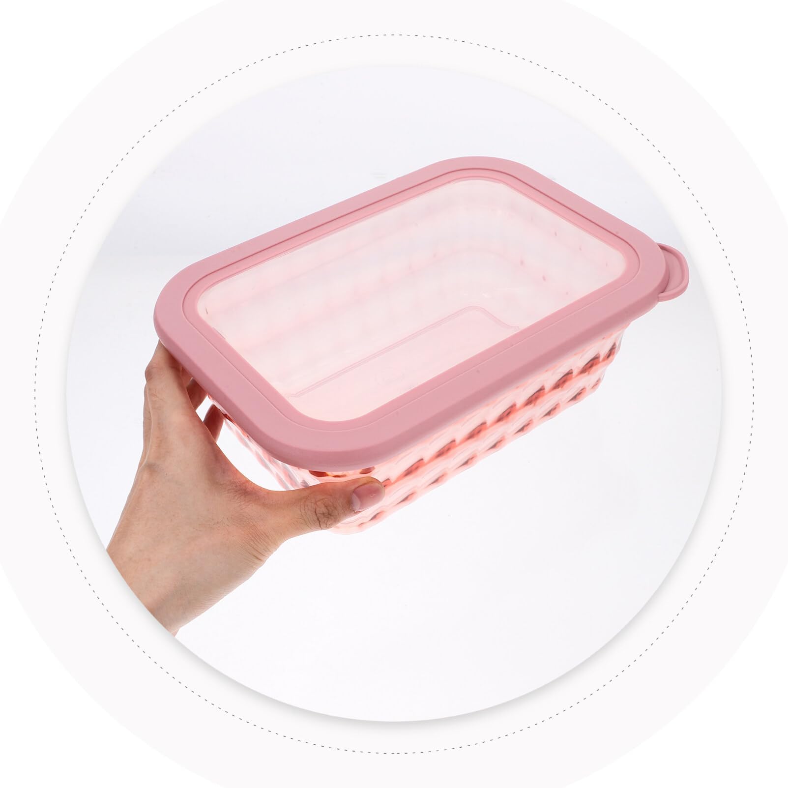 3stücke Küchen-aufbewahrungsbox Luftdichter Behälter für Obst und Gemüse Transparenter Getreidebehälter Frischhaltebox für Lebensmittel Kühlschrankbox zum Organisieren von Vorräten