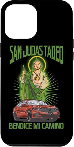 Funda para iPhone 13 Pro Max San Judas Tadeo Bendice Mi Camino