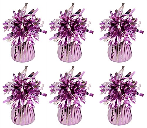 MEGA VALUE 6 x Baby Pink Foil Helium Balloon Weights Ideal Party Decoration Accessory