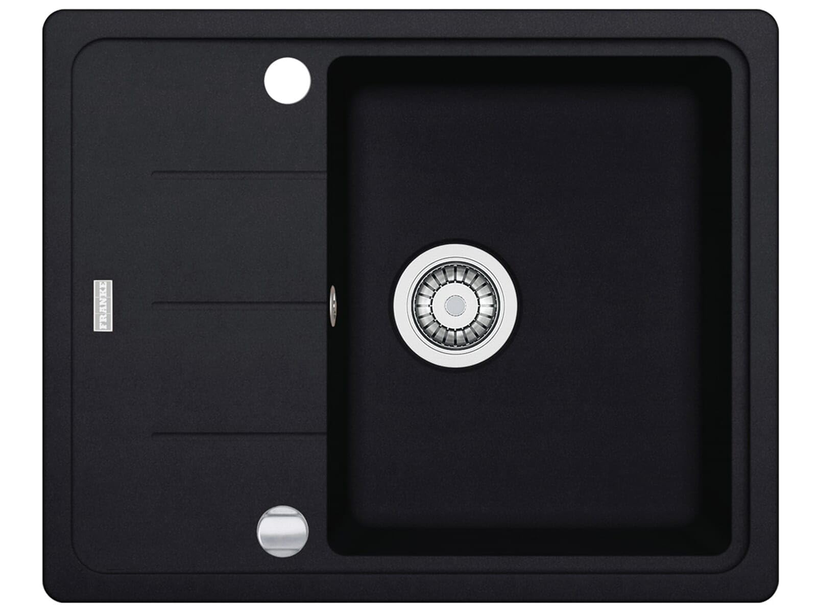 Franke Kitchen Systems Franke Basis BFG 611-62 Onyx Granite Kitchen Sink Built-in Sink Black