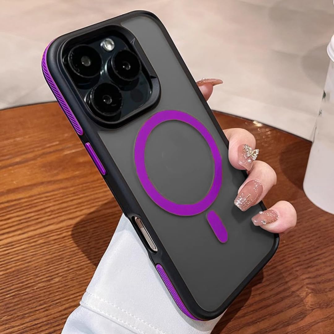 Coque antichoc iPhone 16 Pro Max rigide magnétique et transparente - 6