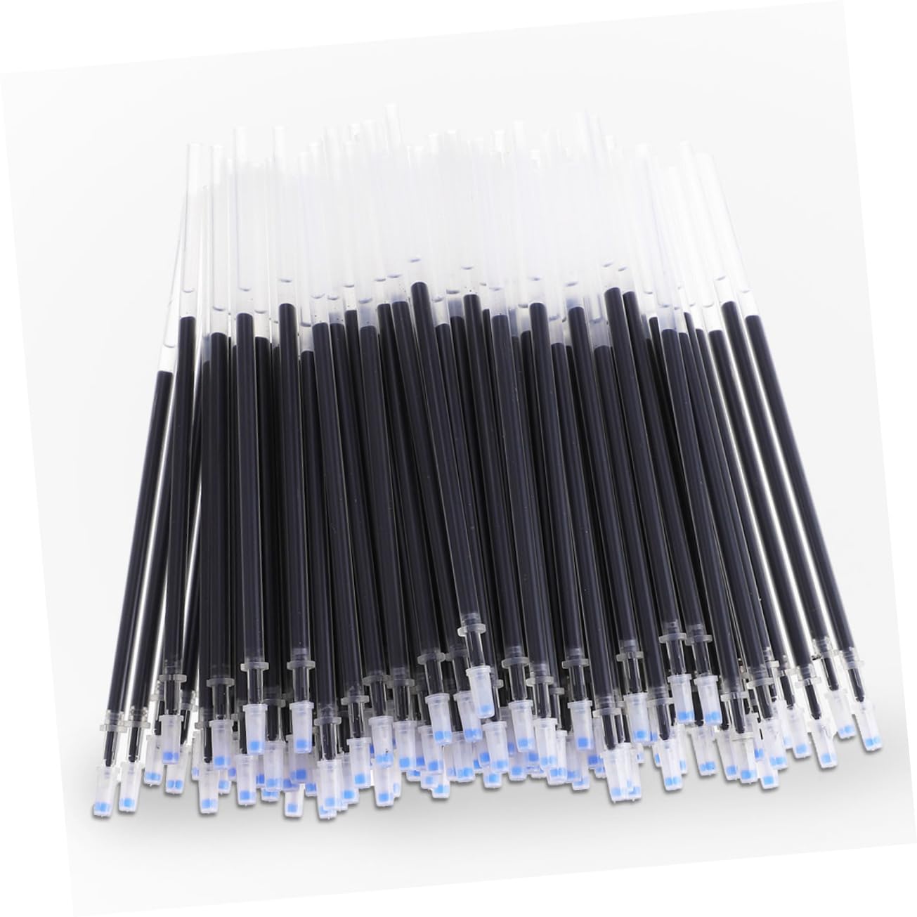 MAGICLULU 200 Recambios de Bolígrafo de Gel Negro 0,5mm Tinta de Flujo Libre y Tecnología de Alta Performance para Papelería Escolar y Uso Diario