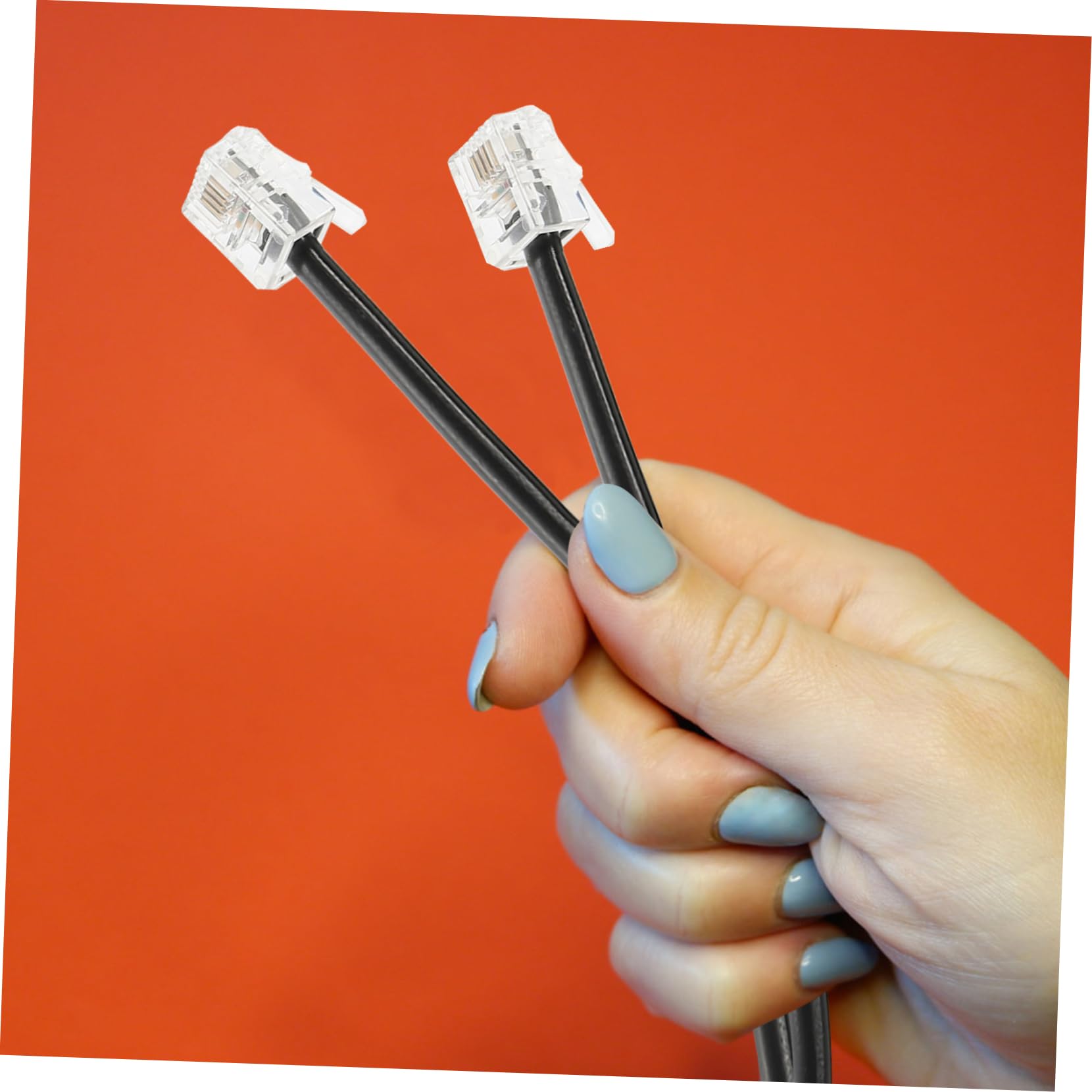 OSALADI 4pezzi Cavo Telefonico Coiled Cavo Per Linee Fisse Resistente e Durevole Facile Da Usare Per Telefono e Ricevitore
