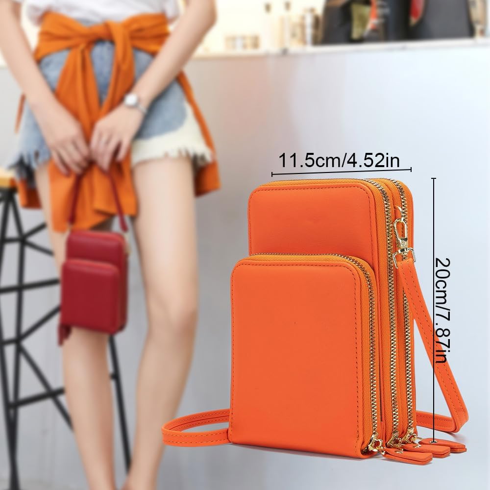 Drkicsy Leather Small Crossbody Bag for Women, Shoulder Bags Small Messenger Bags Handbag, Small Crossbody Cell Phone Purse
