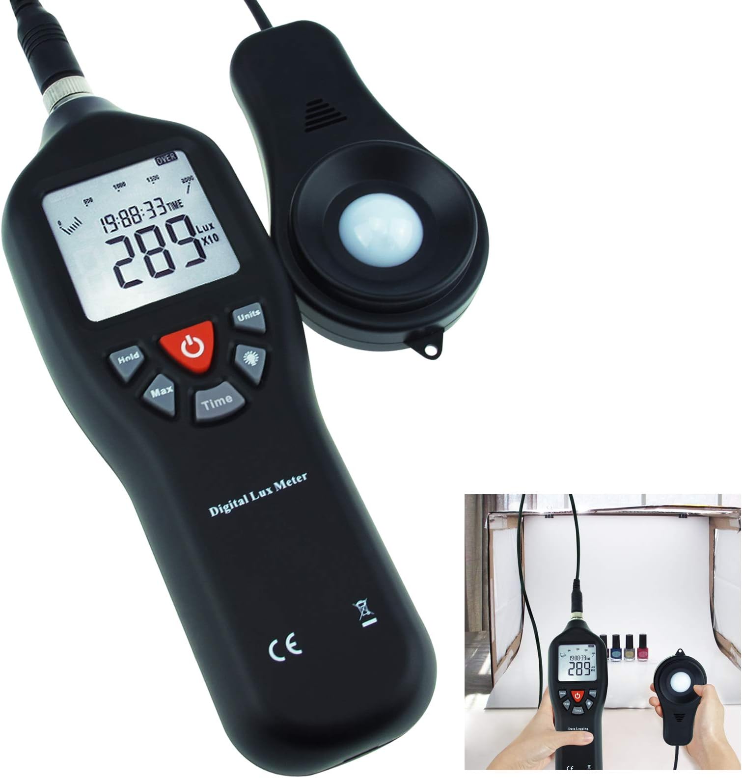 GAIN EXPRESS Professional Sound Level Meter with Backlight Display High Accuracy Measuring 30dB-130dB (with Data Record Function)