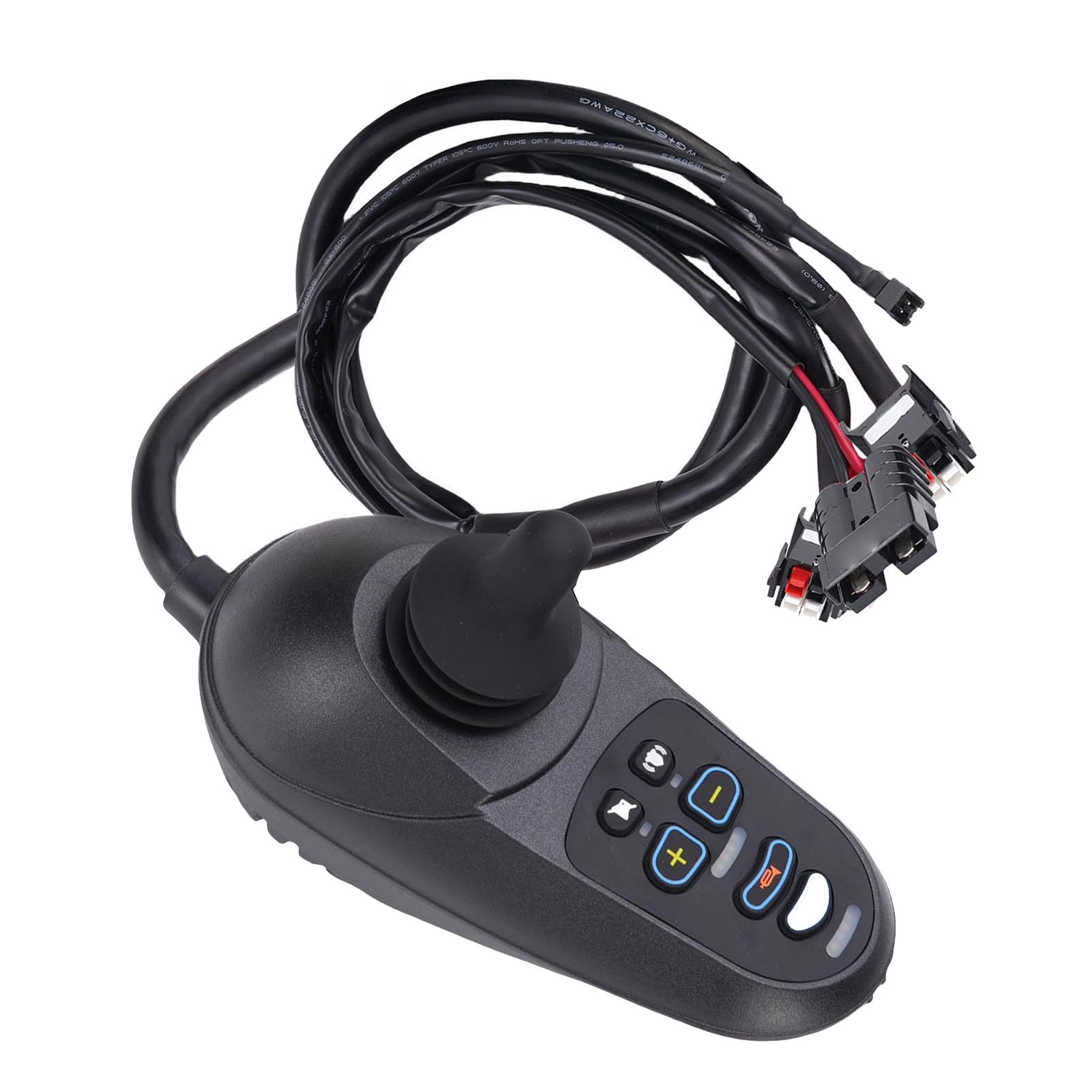Spacnana Controlador de Joystick para Silla Eléctrica, Carcasa de Aluminio Duradera, Control de Precisión y Control Remoto para Usuarios de Sillas de Ruedas