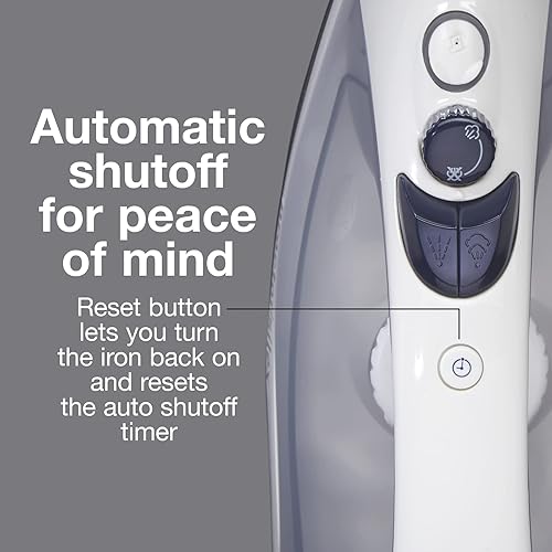 Miniatura 4 de Proctor Silex Vaporizador vertical y plancha para ropa con suela antiadherente de 1200 vatios ajustes de pulverización ajustable y vapor apagado