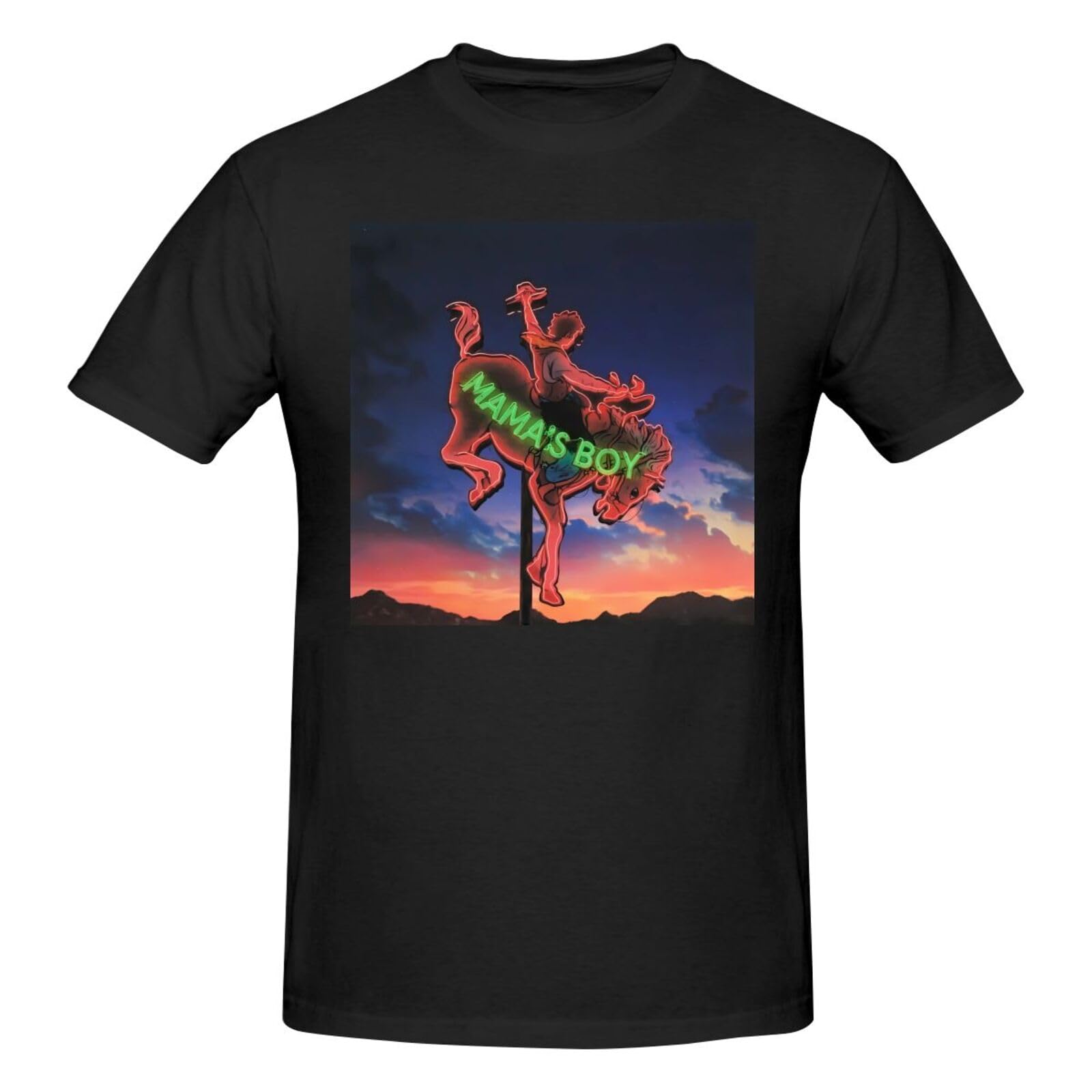 UrhepLanys Shirt for Man Fashion Soft Breathable Cotton Short Sleeve T-Shirts Classics Casual Crew Neck Tees Black