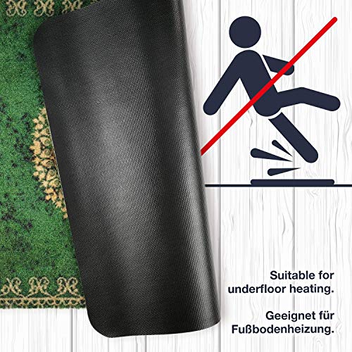 deco-mat Fußmatte Orient (40 x 60 cm, Grün) - rutschfeste und waschbare Fußmatte für außen/innen - saugstarke… – Bild 5