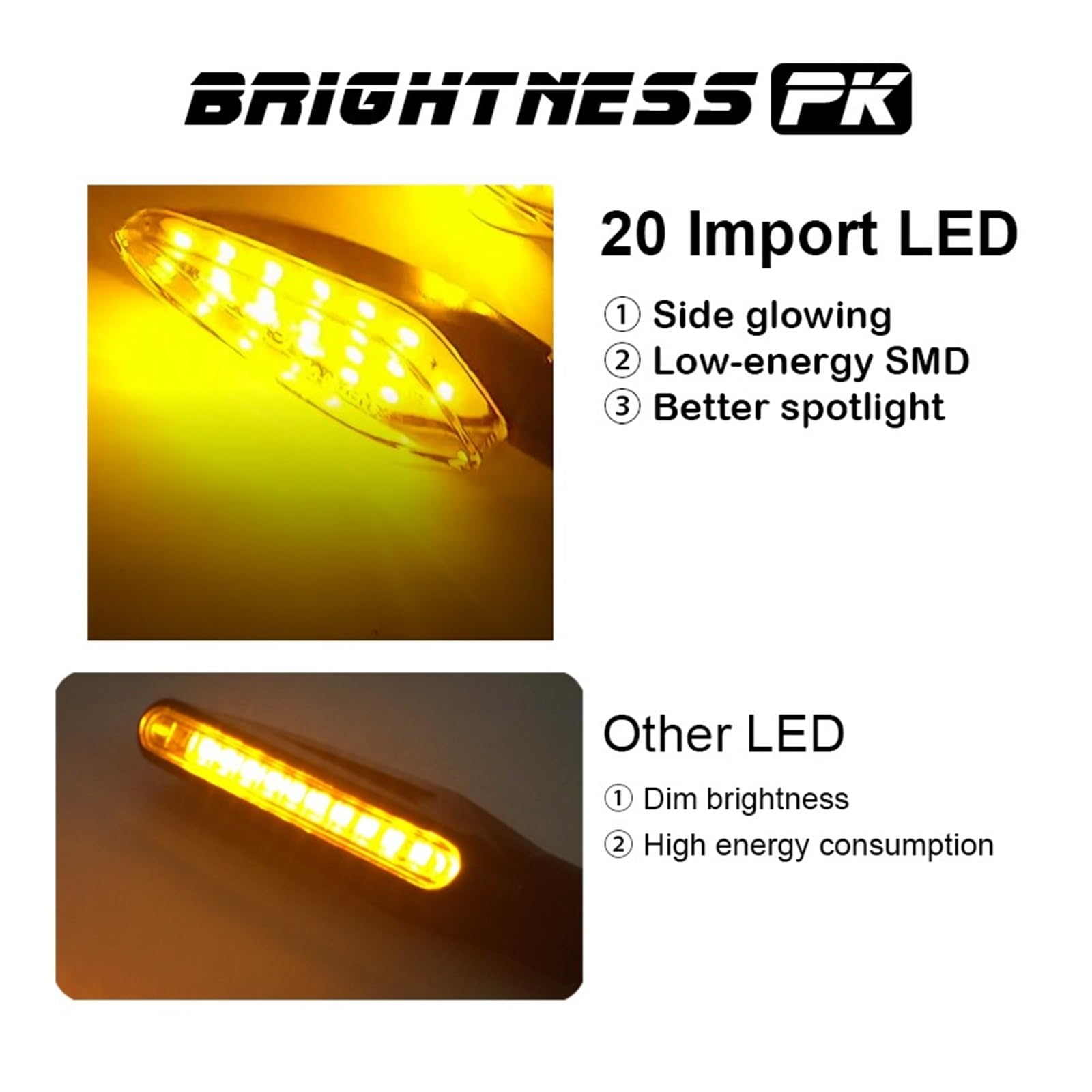 Di Direzione Per Moto Omologati E4 Lampeggiatore Per Moto Con Marchio E Relè Integrato Per Luce A LED Indicatori Di Direzione A LED indicatoris direzione