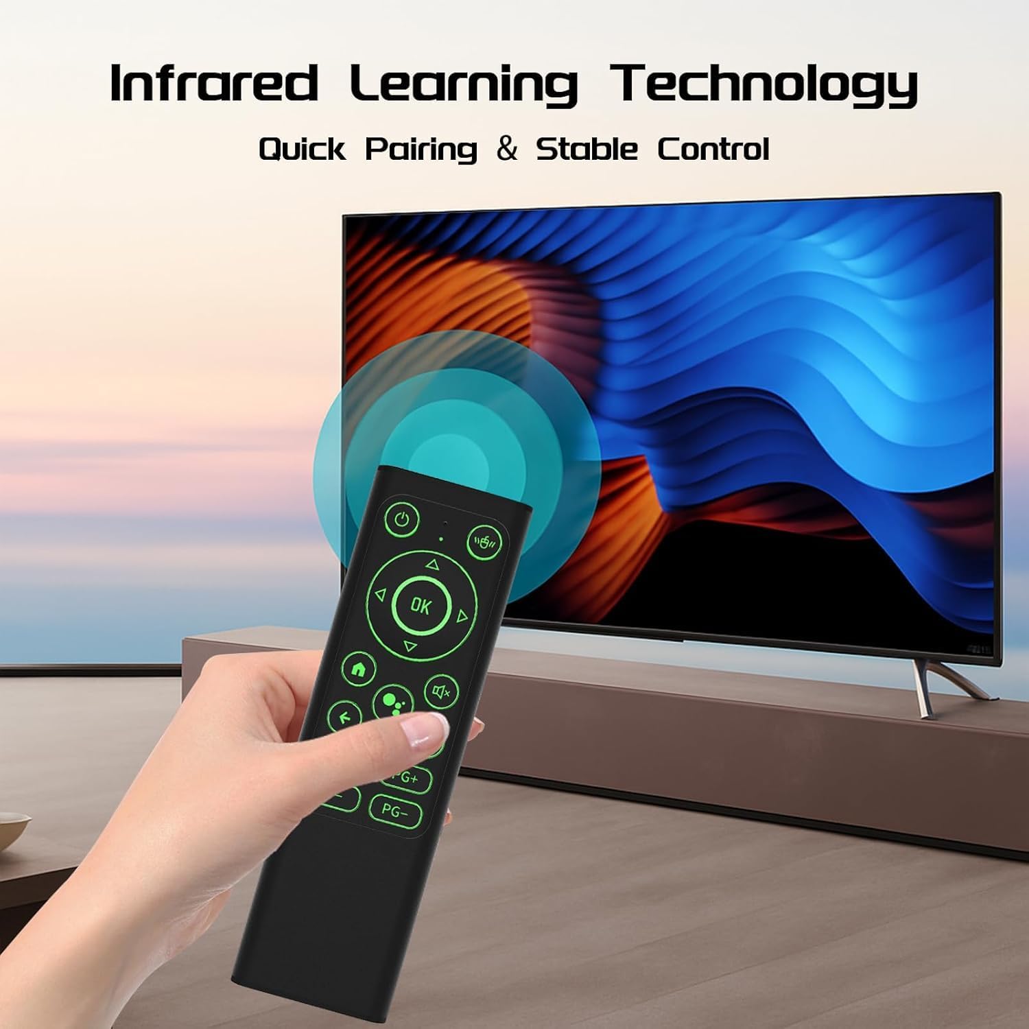 iPazzPort Air Mouse & PC Remote Keyboard: Bluetooth & 2.4G Backlit, Rechargeable Aluminum Alloy Design, Compatible with Laptop, Android TV Box, HTPC