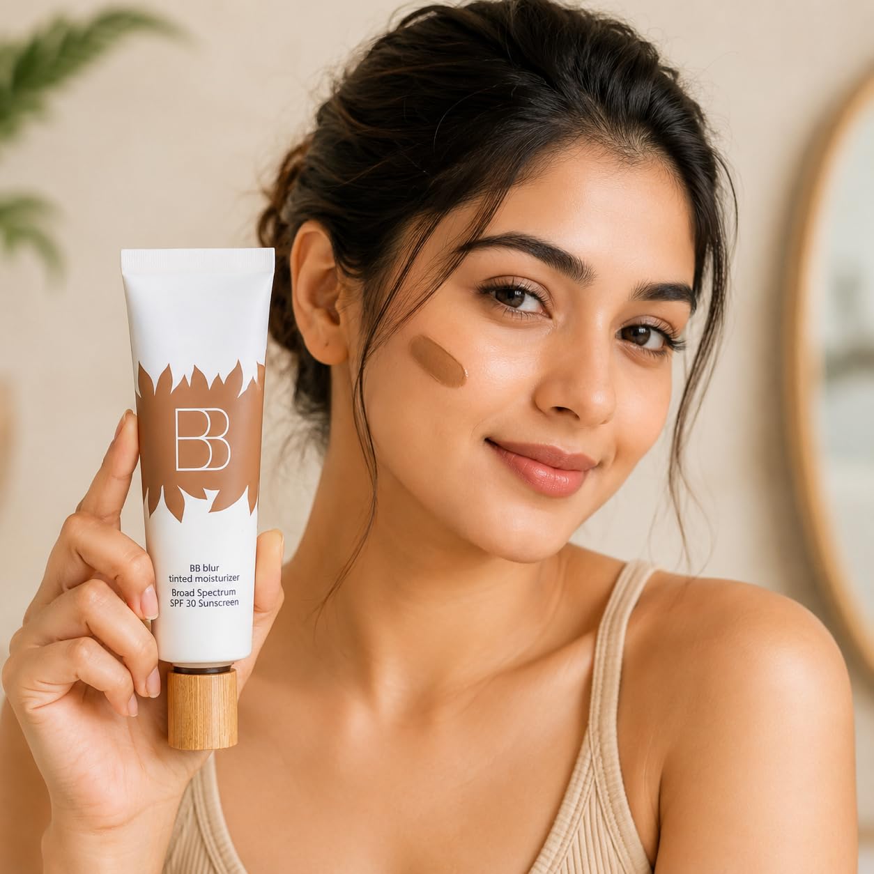 BB cream spf 30 sunscreen | Full coverage tinted moisturizer with buildable concealer powder foundation, Oil-Free, Hydrating & Matte Finish | Vegan, Cruelty-Free, for All Skin Types(Natural)-image-49