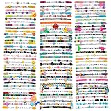 kandi bar Mega Pack Rave Bracelets (36-Pack) | handmade PLUR accessory for EDM music festival outfits | Wear stylish colors & authentic phrases for Women, Men, & nb | every pack is unique | EXPLICIT