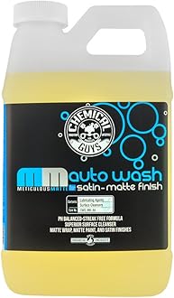 CWS_995_64 Meticulous Matte Car Wash Soap (For Foam Cannons, Foam Guns or Bucket Washes) Safe for Satin & Matte Finish Paint, 64 oz (Half Gallon), Fruity Bubble Gum Scent