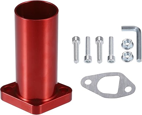 uxcell Colector de entrada de tubo de admisión para motor de carburador PWK24 Mini Bike Go Kart Tubo de admisión universal de carreras, 1 juego, rojo disponible en Yaxa Colombia