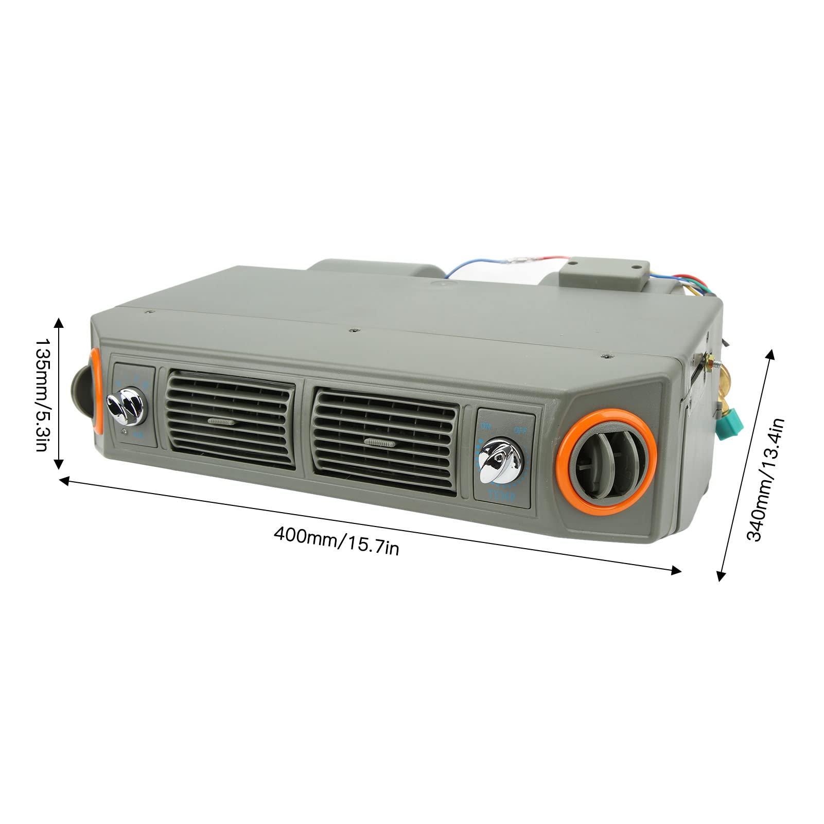 Evaporatore Compressore AC, Gruppo Evaporatore Aria Condizionata a Prestazioni Stabili Flusso d'Aria Elevato per Camper per Auto per Camper (24V)